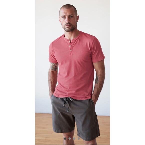 Velvet by Graham & Spencer Byron Cotton Canvas Short Green Size Large $165 - Picture 1 of 6